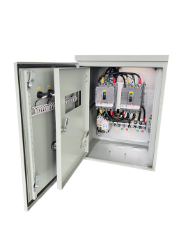 Dual Power Monitor Control Cabinet