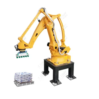 Automatic Wheat Flour Pallet Stacking Machine with Robotic Arm