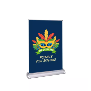 Portable trade show tabletop small mini retractable banner