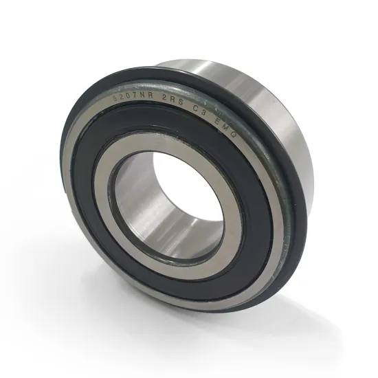 5207NR 2RS C3 EMQ Angular Contact Ball Bearing 35x72x27 mm Chrome Steel HXHV Double Rows with Snap Ring