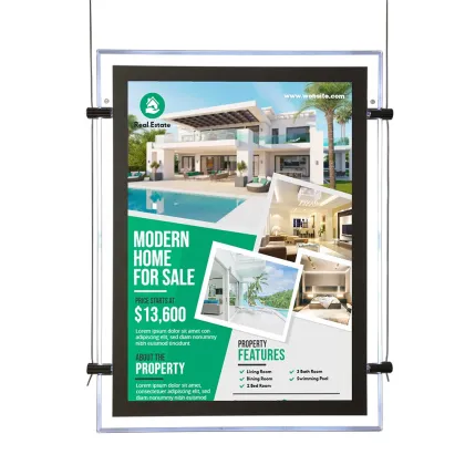 Alibaba Magnetic Poster Hanger for Light Box Signs and LED Displays in Spain