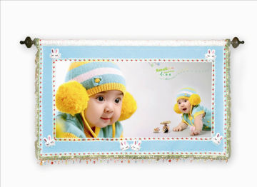 110g To Cloth,fabric With Wooden Pole Digital Full Color Wedding Pictures Printing Service