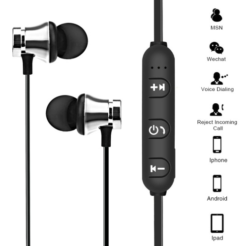 Magnetic Bluetooth Sports Menjalankan Earphone Nirkabel