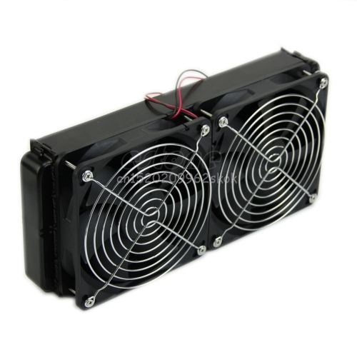 Computer Accessories 1pc 240mm Aluminum Computer Radiator Water Cooling Cooler 2 Fans For CPU Heatsink Jy23 19 Dropship