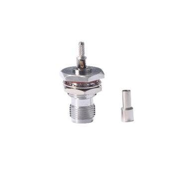 Đầu nối TNC không thấm nước IP65 IP67 Bảng điều khiển nữ Vách ngăn cho cáp dỗ dành