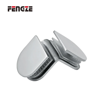 نصف دائري 90 درجة مشبك زجاجي مزدوج الجوانب