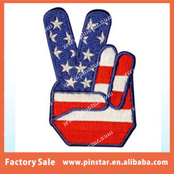 Factory Confirm High Quality YES US Flag Custom Embroidery Patches