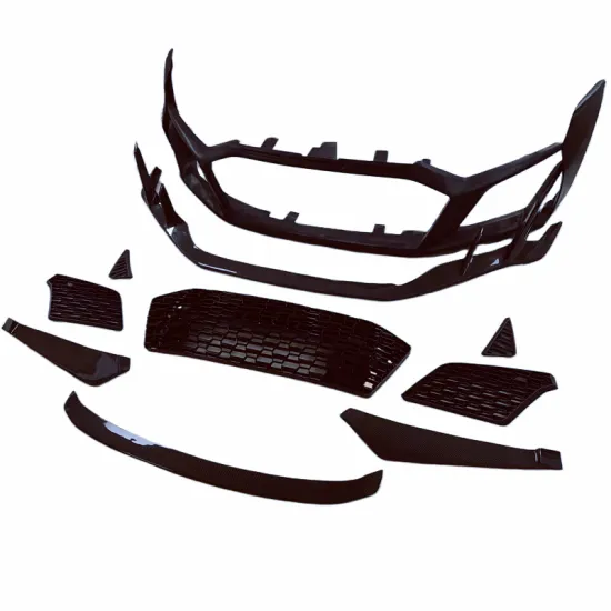 For Audi R8 08-15 carbon fiber grille front bumper body kit side skirts rear diffuser rear spoiler