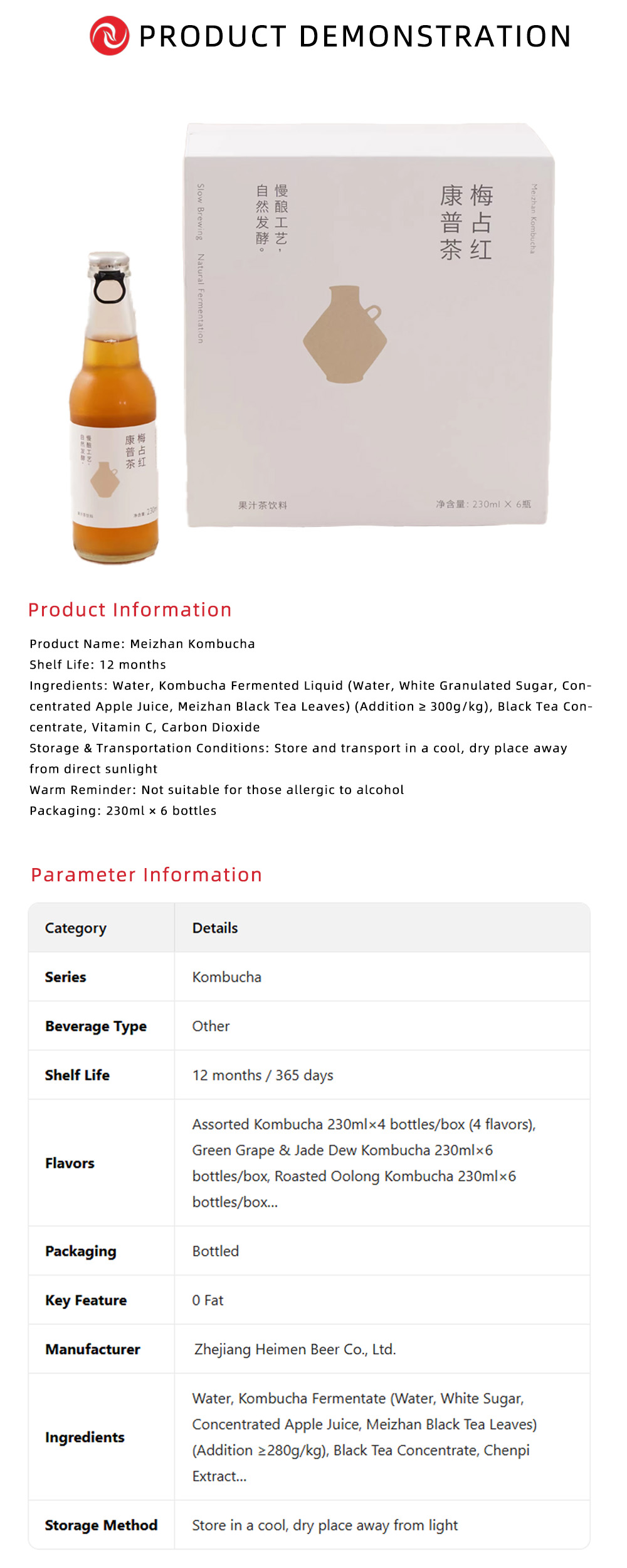 Daily Hydration Kombucha Sparkling Water X