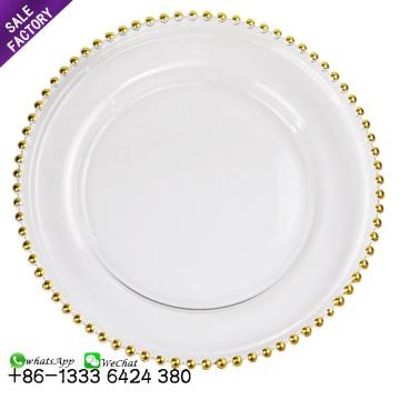 Wholesale Cheap Clear Glass Charger Plates - Round Glass Charger Plates for Weddings (3 Sizes Available)