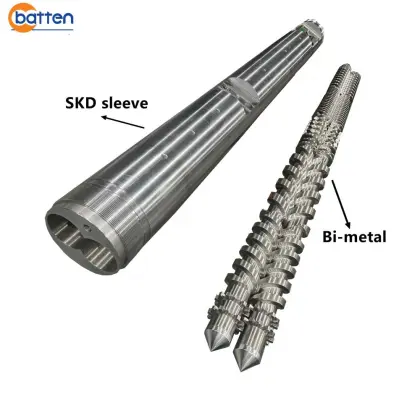 Weber DS87 parallel twin screw barrel