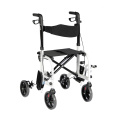 rollator with footrest function New design chair aluminum foldable wheel of rollator Factory