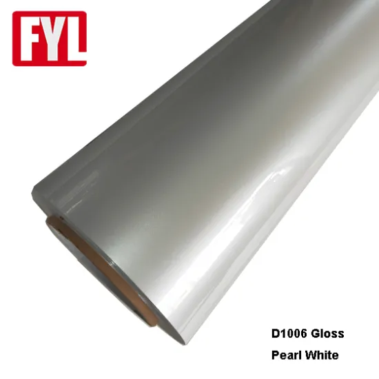 High Gloss Pearl White Vinyl Wrap For Car