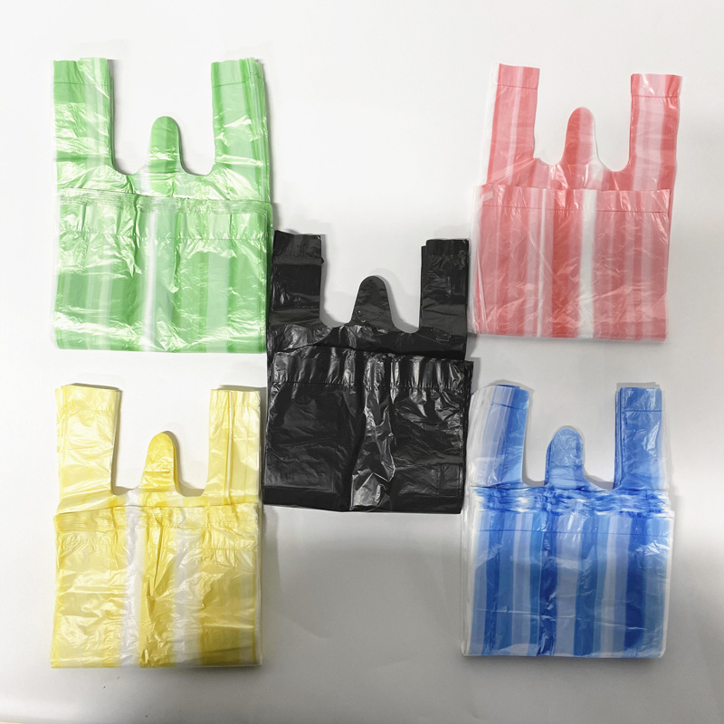 Disposable Thickened Shopping PE Yellow Plastic Bag