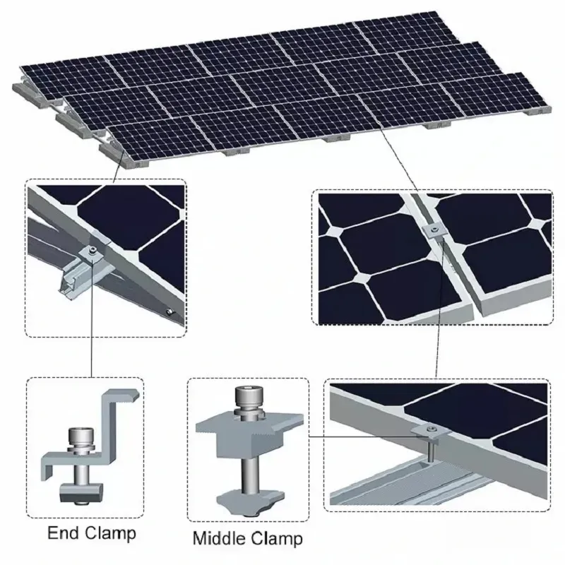 Solar-Ready Flat Concrete Cement Roof Mounting System