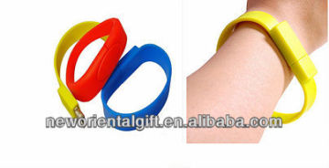 1Eco-friendly silicone usb flash drives bracelet