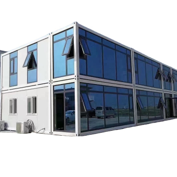 Affordable and Rapidly Assembled Prefabricated Steel Structure Container Houses with Glass Rooms