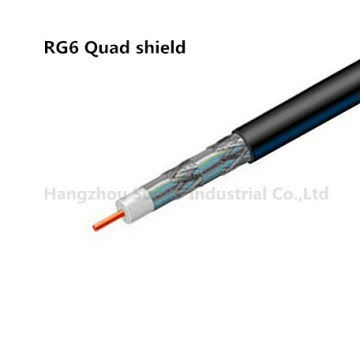 Coaxial Cable RG6 Quad Shield