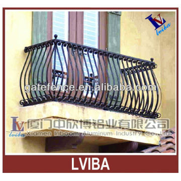 Home security curved iron railings