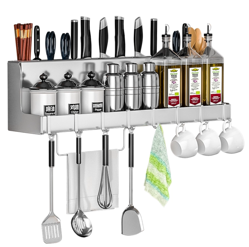 Multifunctional spice rack in the kitchen