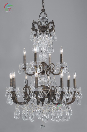 elegant 12 lights vienna palace style crystal chandelier