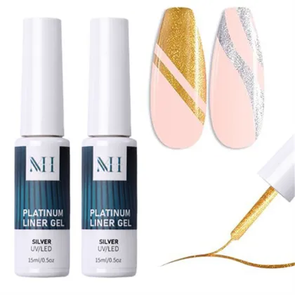 Colorful Reflective Platinum Diamond Gel Polish for Nail Art