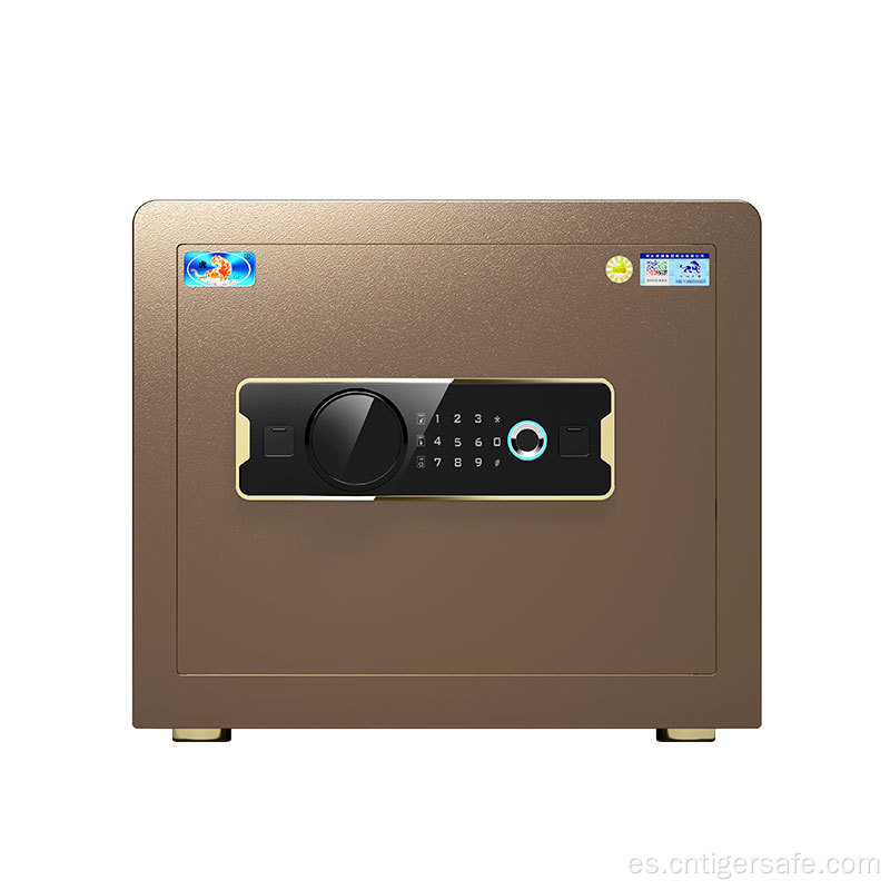 Tiger Safes Classic Series-Brown 35 cm de altura con bloqueo de huellas dactilares