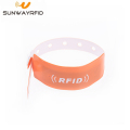 Flexibelt PVC engångs NFC RFID armband