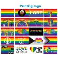 Custom Rainbow Lesbian Gay Pride Drawstring Bags