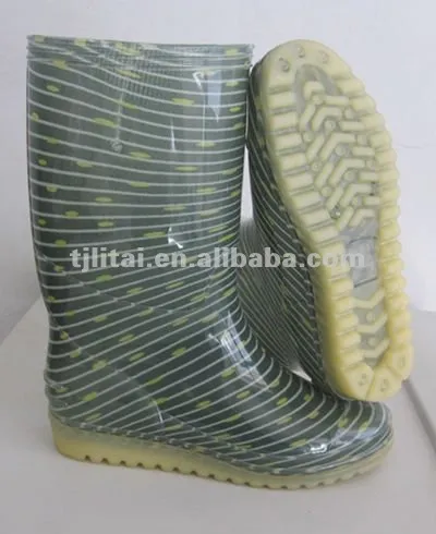 cheapest colourful pvc rain boots for men or women