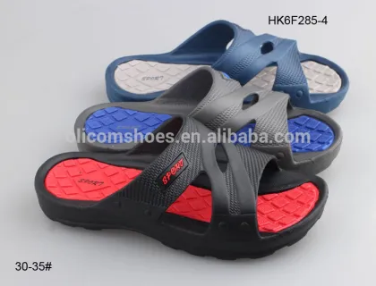 Latest EVA children youth slide slipper for boys