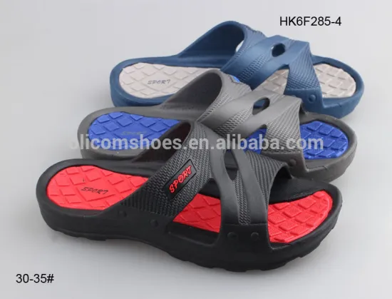 Latest EVA children youth slide slipper for boys