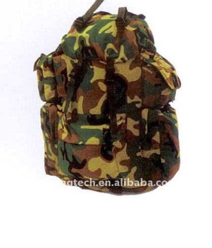 camouflage military combat backpack