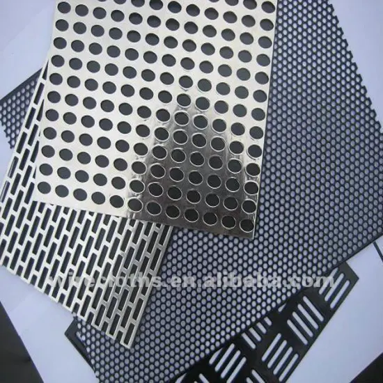 zinc aluminium steel triangular hole perforated metal sheet