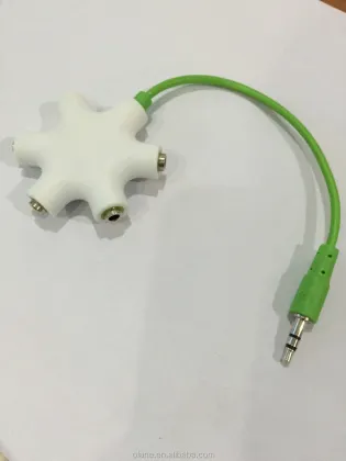 Belkin Rockstar Cable Multi 5-Way 3.5mm Headphone Splitter - White & Aux Cable