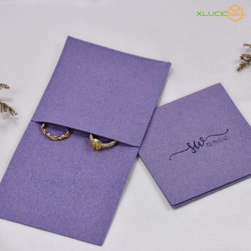 Logo-Printed Soft Pouch for Earrings & Jewelry Storage