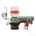 Alimentador de hilo con rodillo de cinturón de orificio para una máquina de tejer circular