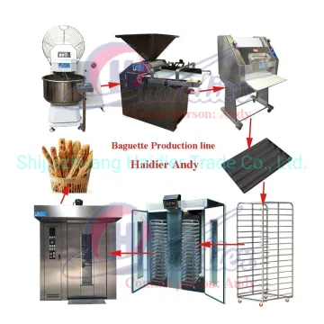 Full Set French Breadstick Baking Oven Baguette Production Line for Bakery