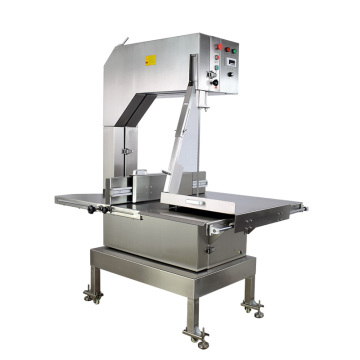 Commercial Meat Processing Machine: Frozen Beef and Pork Bone Saw with 4 Wheels