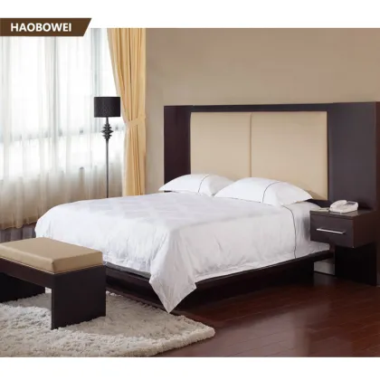 Foshan Shunde Lecong Ibis Hotel Bedroom Set with Bedstead - Customized Modern 3 Star Hotel Furniture