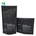 Perfect service heat seal black aluminium coffee pouch 250g
