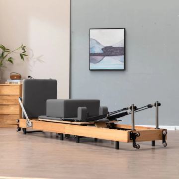 Foldable Pilates Reformer for Fitness Training and Yoga
