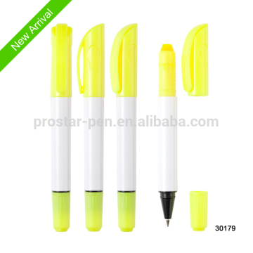 2 in 1 gel highlighter and ball pen