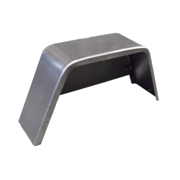 Single Axle Flat Top Steel Trailer Fender with Backing Plate