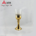 Creative Golden Plated Chameleon Crystal Glass Vase