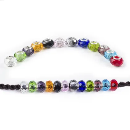 AliLeader 12 Colors Crystal Beads For Hair Braids Dreadlock Beads For Jewellery Making
