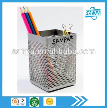 Good Quality Office And School Metal Mesh Stationery Pen Holder