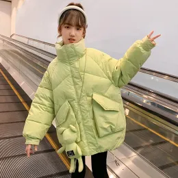 Winter Girl's Casual Stand Collar Thickened Cotton Coat