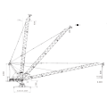 WD80 Buen precio Derrick Roof Housetop Crane