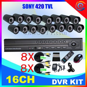 Diy 16 Ch D1 Dvr&amp; 16 Ir Cameras System Cee-dvr-8216 C938a